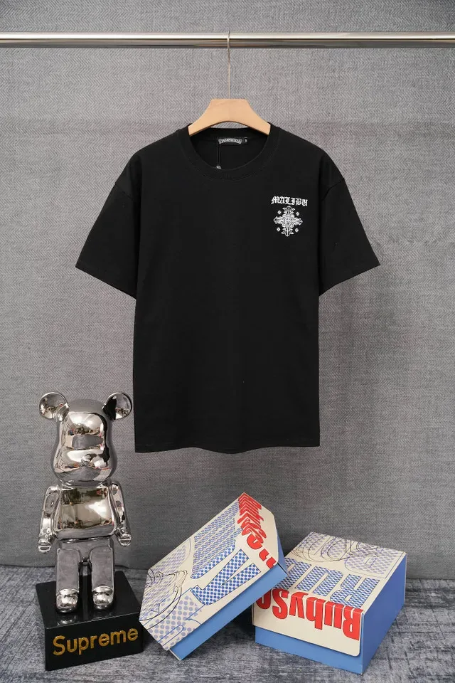 T-shirt noir à imprimé graphique Chrome Hearts Malibu Hearts 2