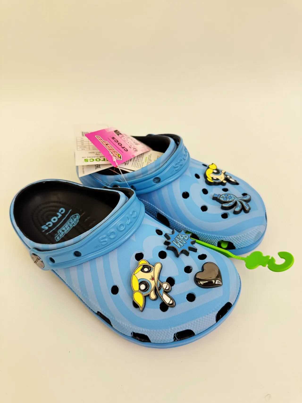 Crocs Classic Clog Vert Lime Tourbillon Sabot Enfants 16
