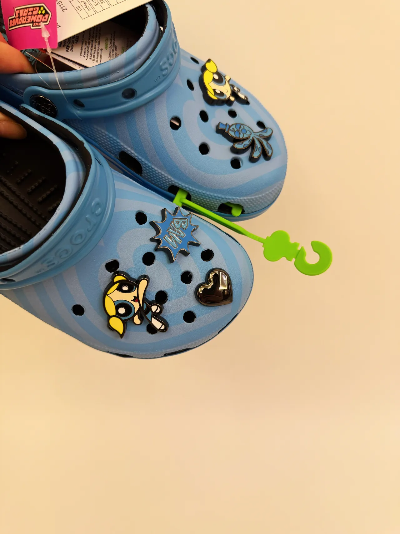 Crocs Classic Clog Vert Lime Tourbillon Sabot Enfants 19