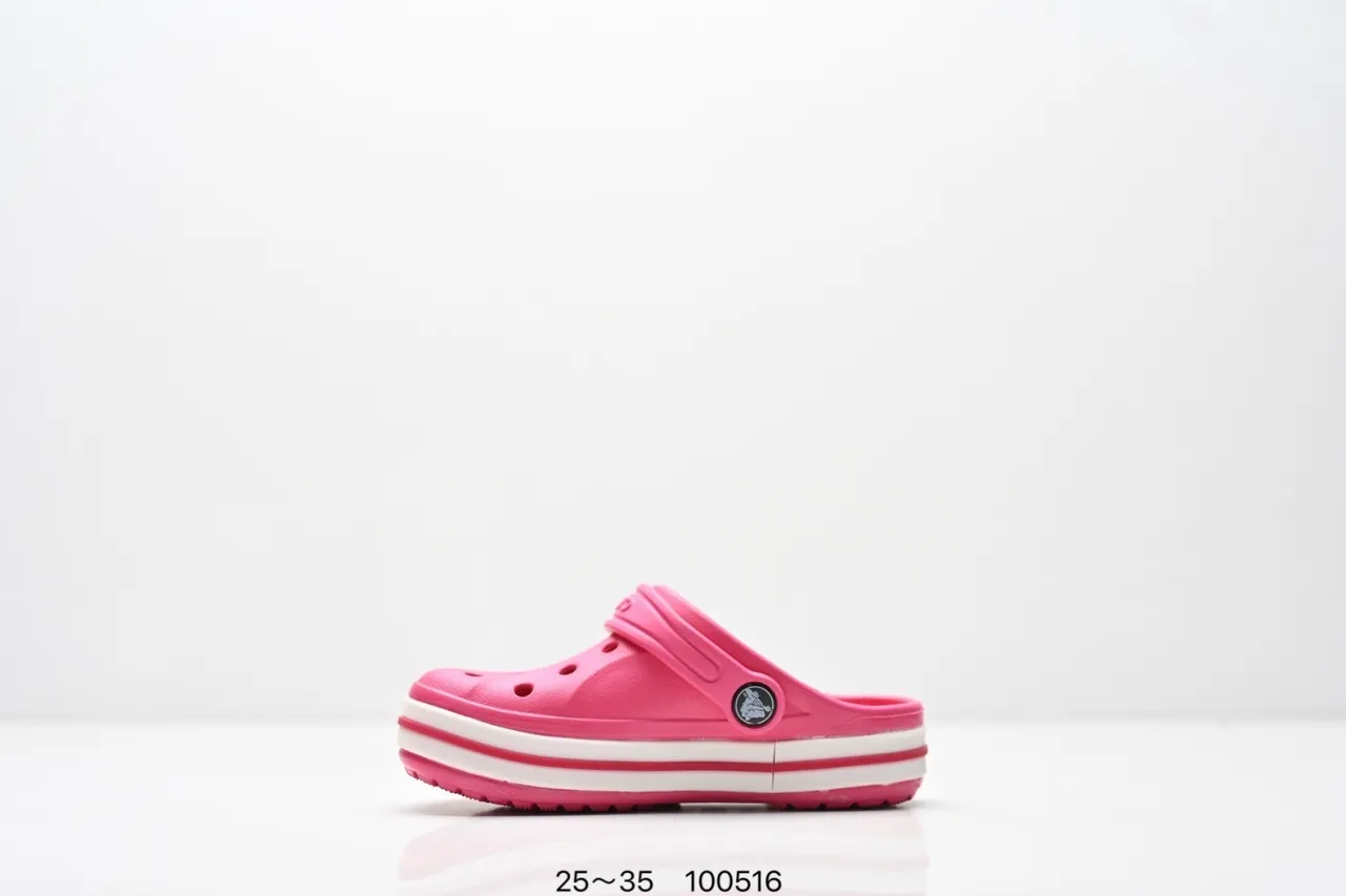 Crocs Classic Clog Pink Red Molded Foam Ventilated Clog 23