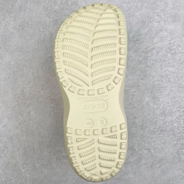 Crocs Echo Clog Beige Plateforme Mousse Sabot 2