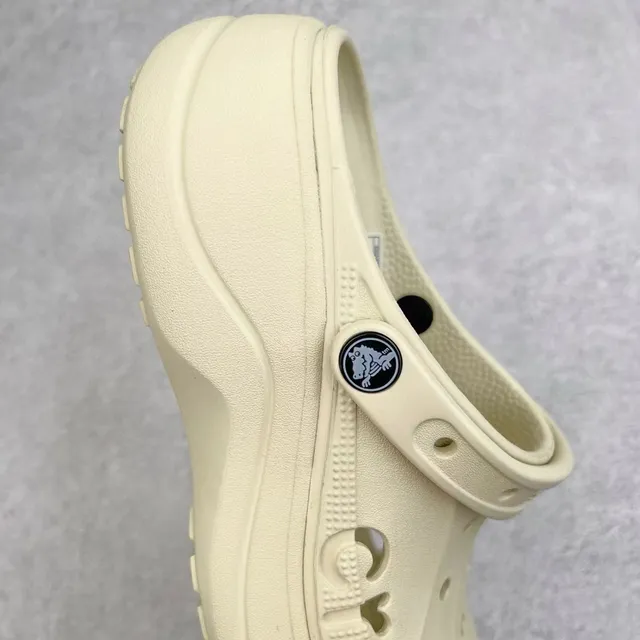 Crocs Echo Clog Beige Plateforme Mousse Sabot 5