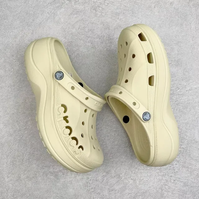 Crocs Echo Clog Beige Plateforme Mousse Sabot 8