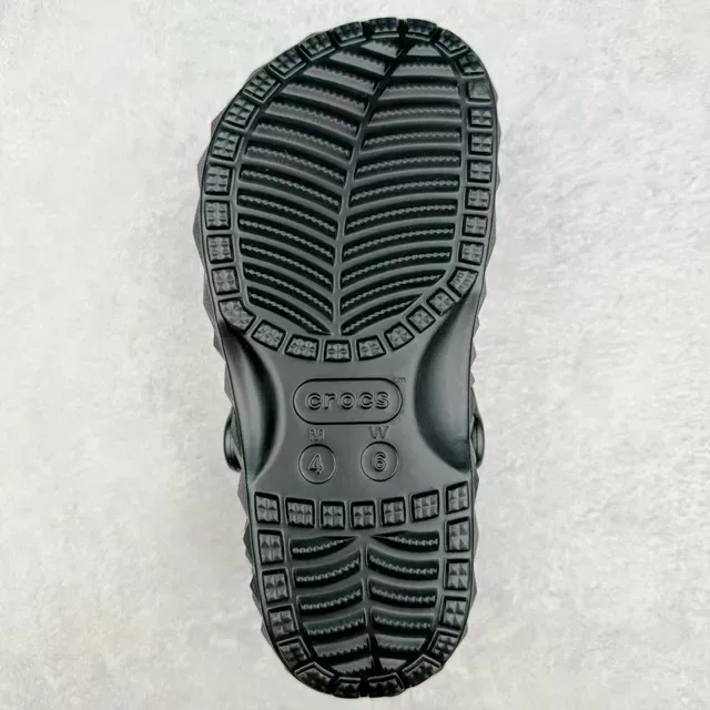 Crocs Echo Clog Noir Clog géométrique faceté 2