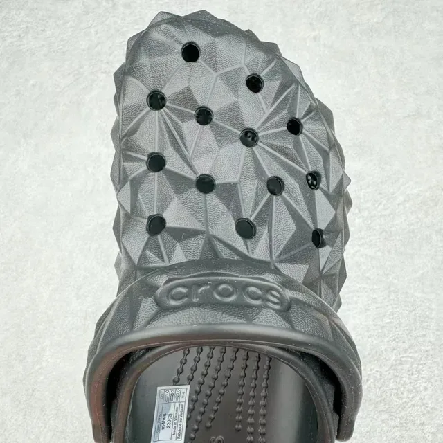 Crocs Echo Clog Noir Clog géométrique faceté 7