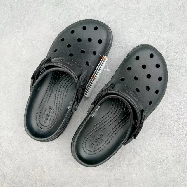 Crocs Echo Clog Negro Espuma Moldeada Clog 8