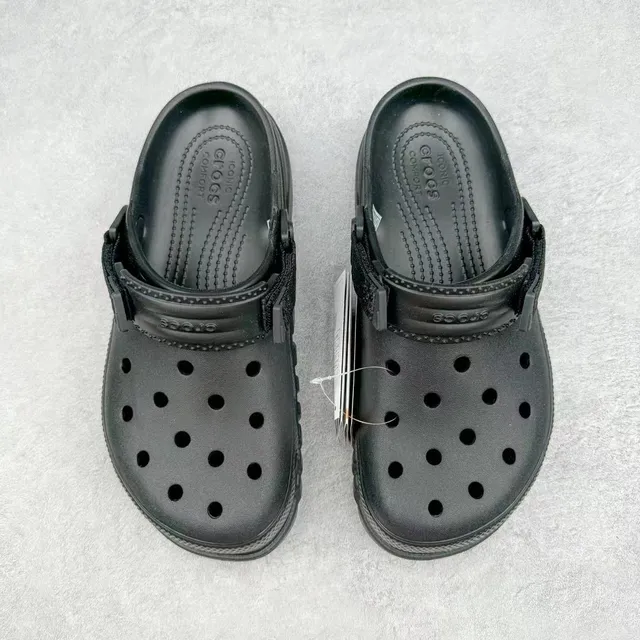 Crocs Echo Clog Negro Espuma Moldeada Clog 9