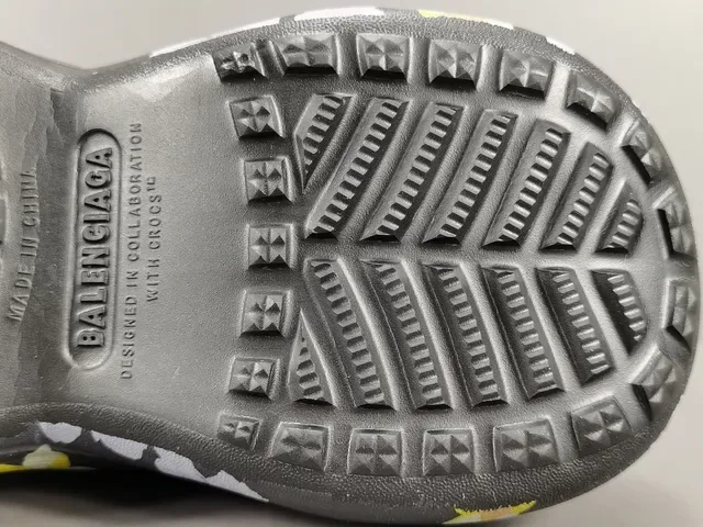 Crocs Echo Clog 花卉印花 黑色 平台凉鞋 3