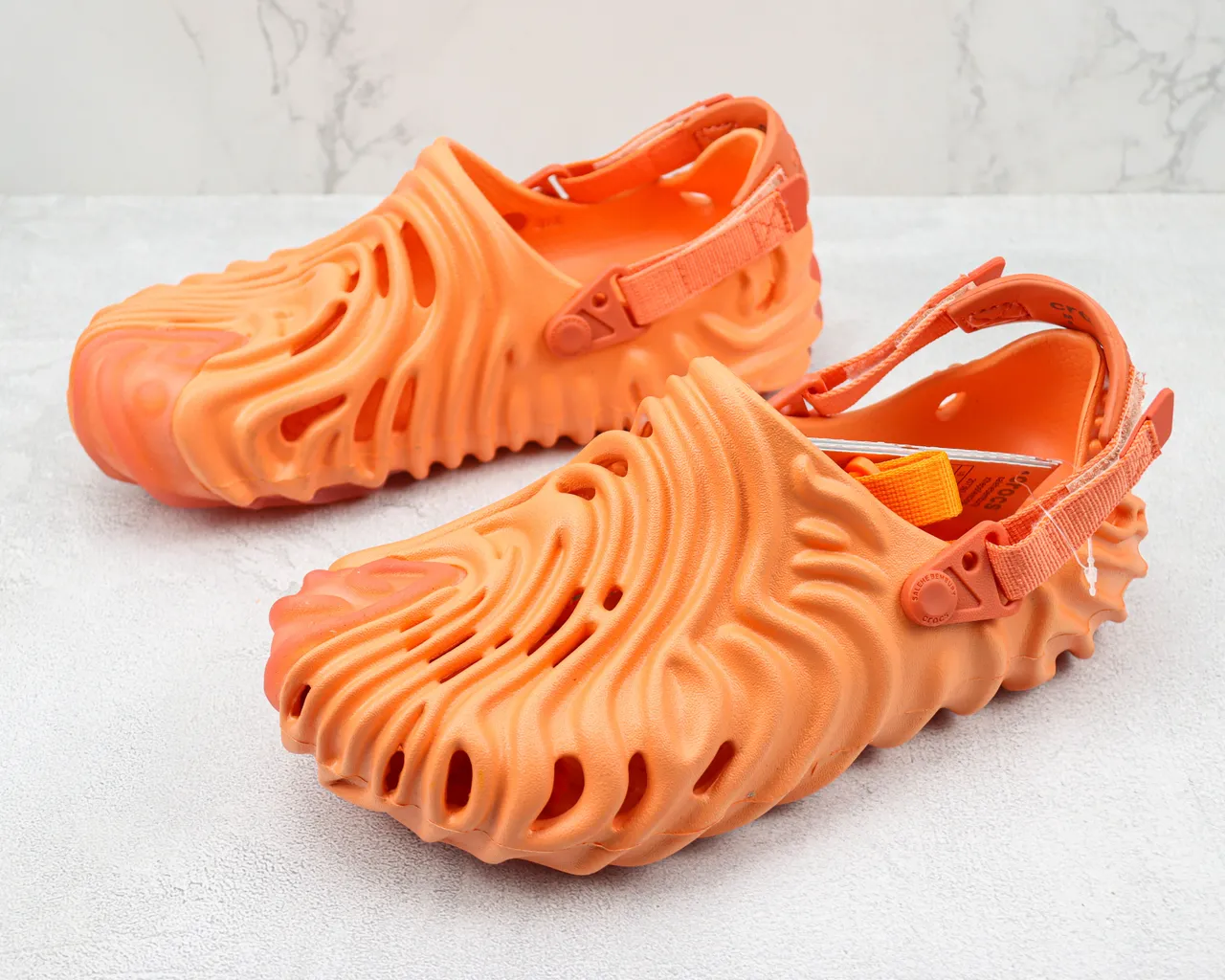 Crocs Echo Clog Orange sabot en mousse moulée 5