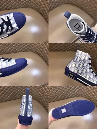 Dior B23 Oblique Monogram Navy Lifestyle Sneakers 7