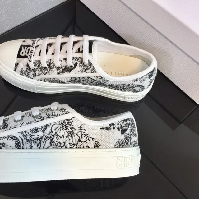 Dior B23 Oblique Print White Lifestyle Sneakers 8