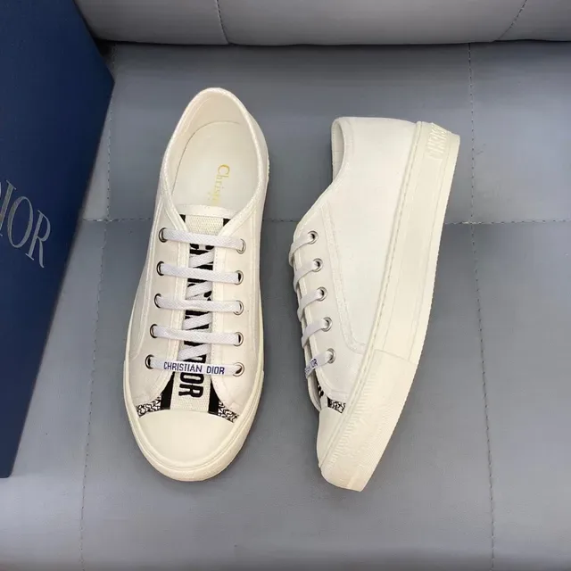 Dior B23 Off-White Canvas Lifestyle Sneakers 4