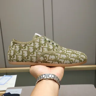 Dior B23 Sneakers Lifestyle Monogram Jacquard Olive