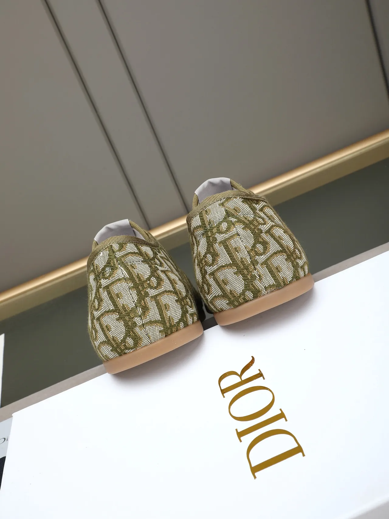 Dior B23 Olive Monogram Jacquard Lifestyle Sneakers 3