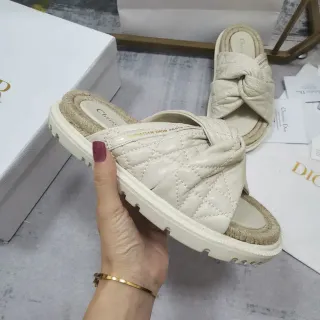 Dior B27 حذاء منزلي مبطن مربوط بعقدة Off-White