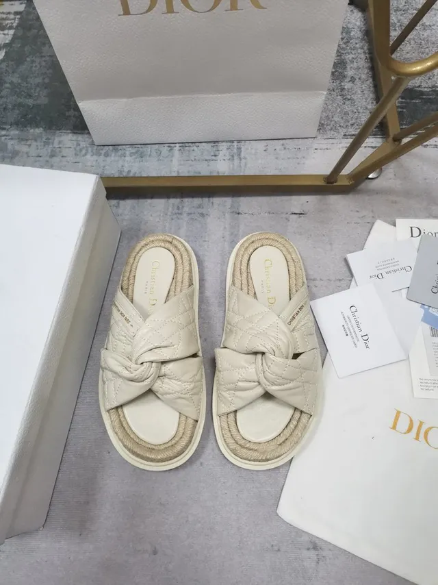 Dior B27 حذاء منزلي مبطن مربوط بعقدة Off-White 6