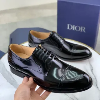 Dior Chaussures Oxford Brogue à Cap-Toe Noir