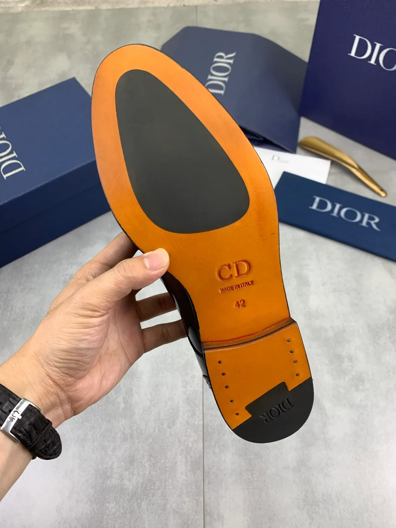 Dior Chaussures Oxford Brogue à Cap-Toe Noir 3