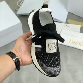 Dior 黑白针织袜套领生活休闲运动鞋