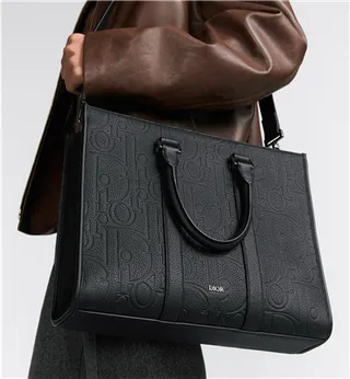 Dior Book Tote sac tote Beige et Navy Oblique Monogram 17