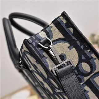 Dior Book Tote sac tote Beige et Navy Oblique Monogram 23