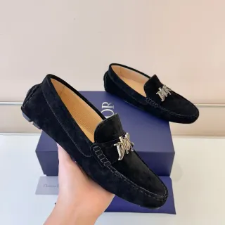 Dior لوافر أسود فضي سويد بكل معدني لوافر
