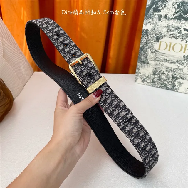 Dior Oblique Preto Prata Embossado Monogram Gunmetal Fivela de pino Cinto de couro 14