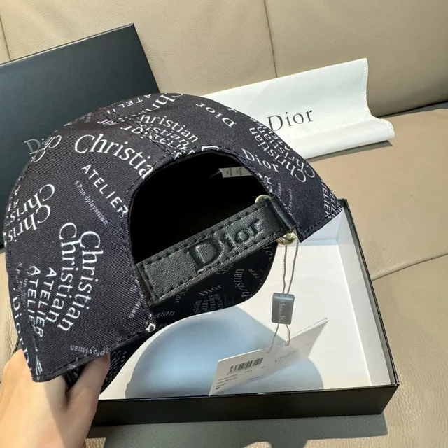 Dior Oblique Monogram Gorra de beisbol negra 4