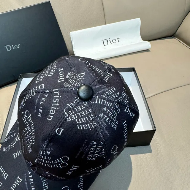 Dior Oblique Monogram Gorra de beisbol negra 5