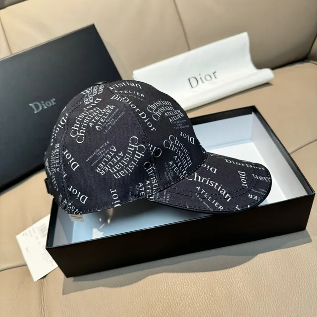 Dior Oblique Monogram Gorra de beisbol negra 7