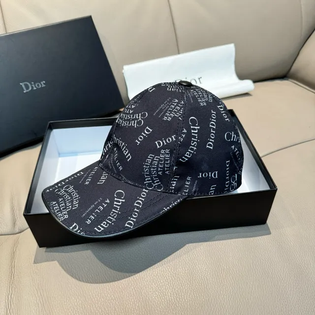Dior Oblique Monogram Gorra de beisbol negra 8