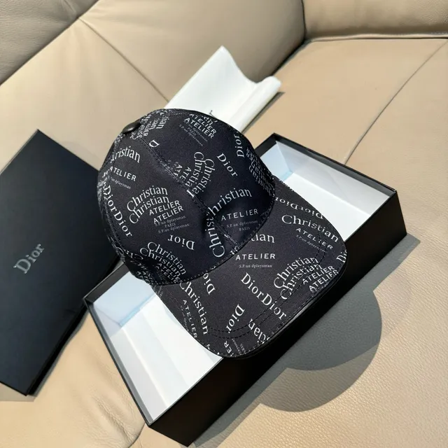 Dior Oblique Monogram Gorra de beisbol negra 9