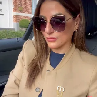 Dior So Real كبيرة الحجم مربعة تدرجي نظارات شمسية