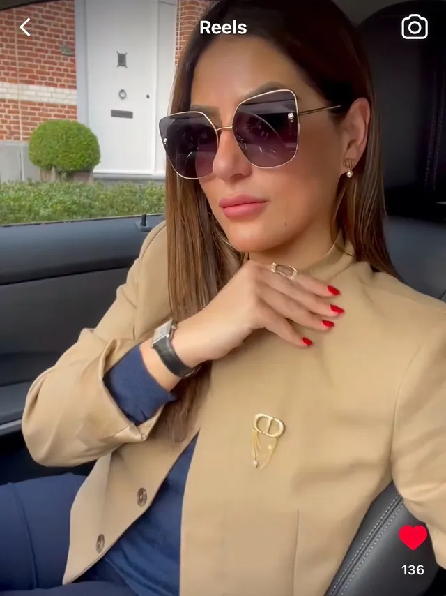 Dior So Real كبيرة الحجم مربعة تدرجي نظارات شمسية 4