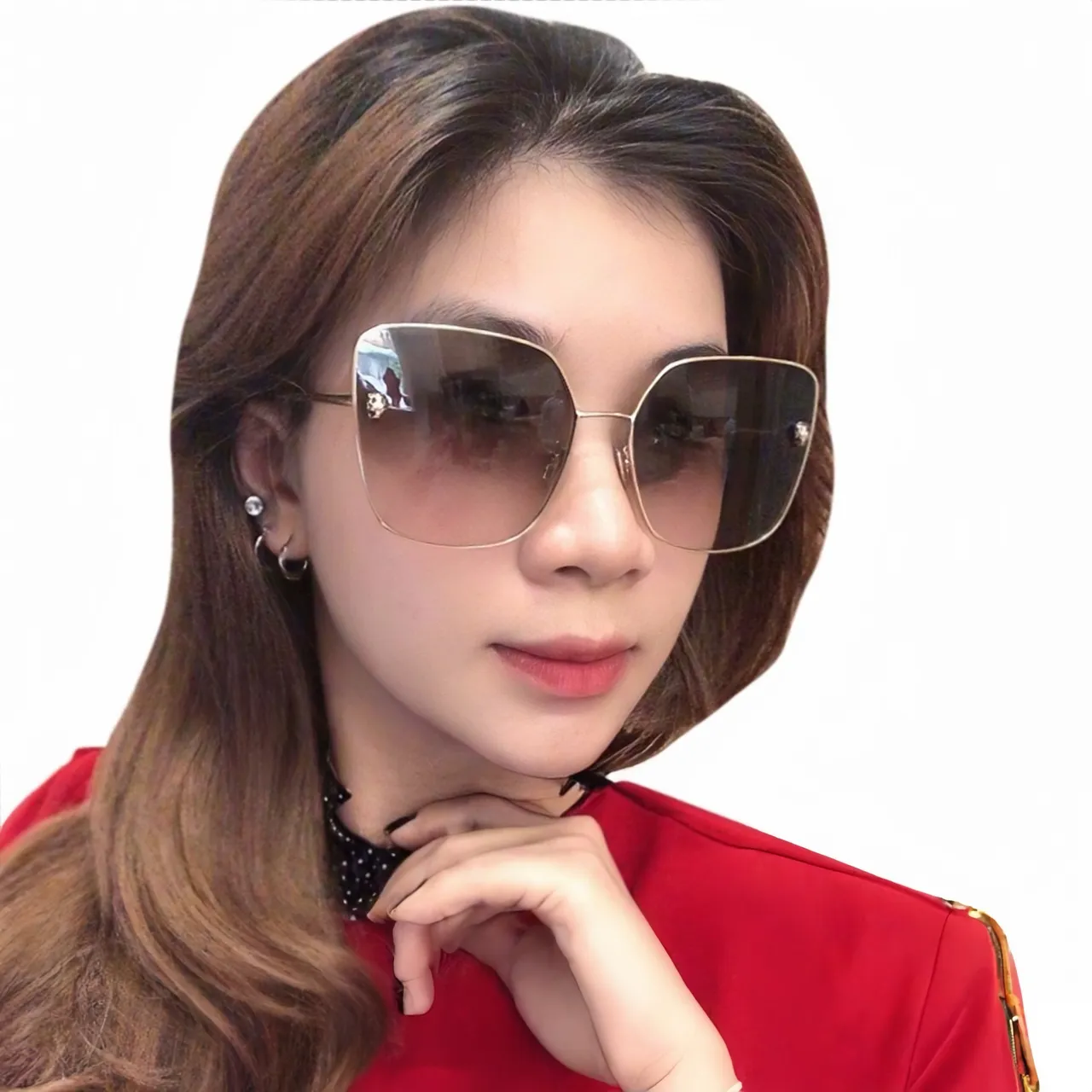 Dior So Real كبيرة الحجم مربعة تدرجي نظارات شمسية 6