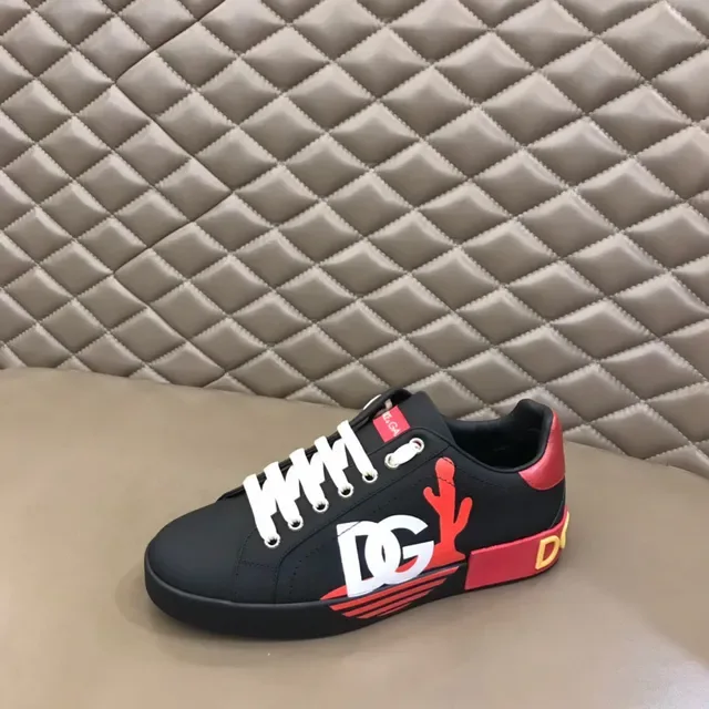 Dolce & Gabbana DG Cactus Preto Vermelho Amarelo Estilo de vida Tênis 6