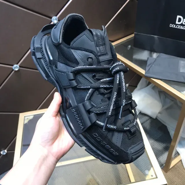 Dolce & Gabbana Runner sneakers chunky semelle noire lacets avec logo 2