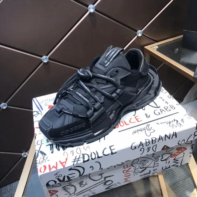 Dolce & Gabbana Runner sneakers chunky semelle noire lacets avec logo 5