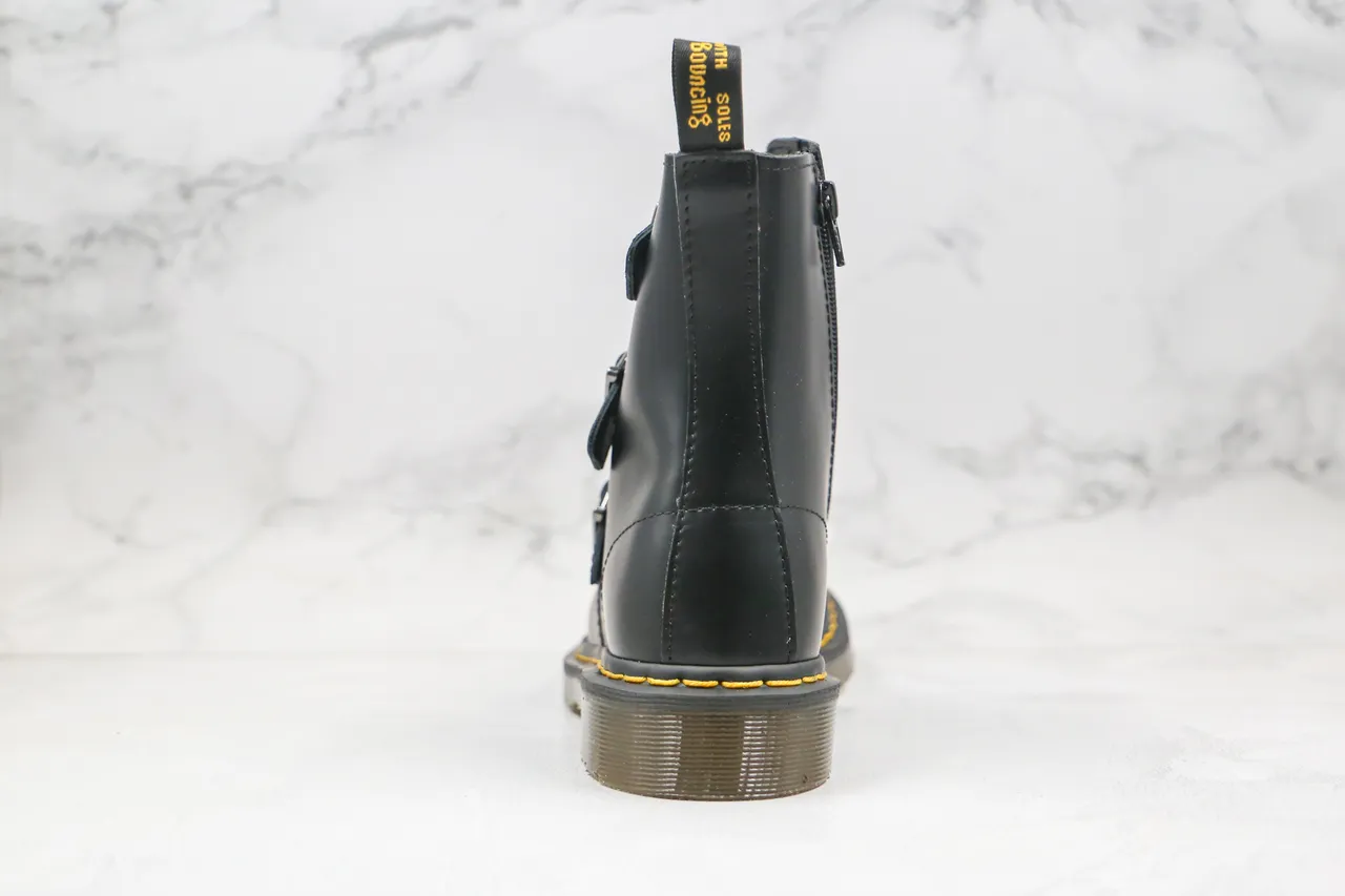 Dr. Martens 1460 Bex 黑色扣带踝靴 3