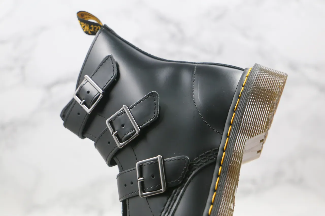 Dr. Martens 1460 Bex 黑色扣带踝靴 5