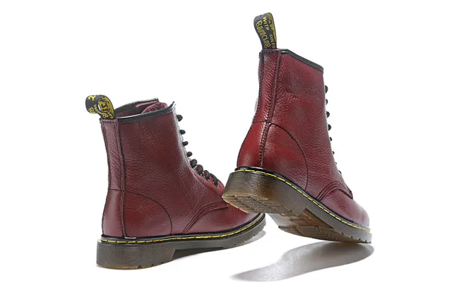 Dr. Martens 1460 Bottine Martin Cuir Granulé Marron 8