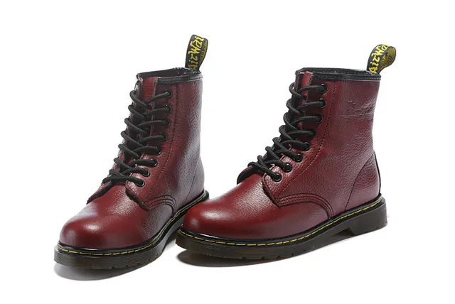 Dr. Martens 1460 Bottine Martin Cuir Granulé Marron 10