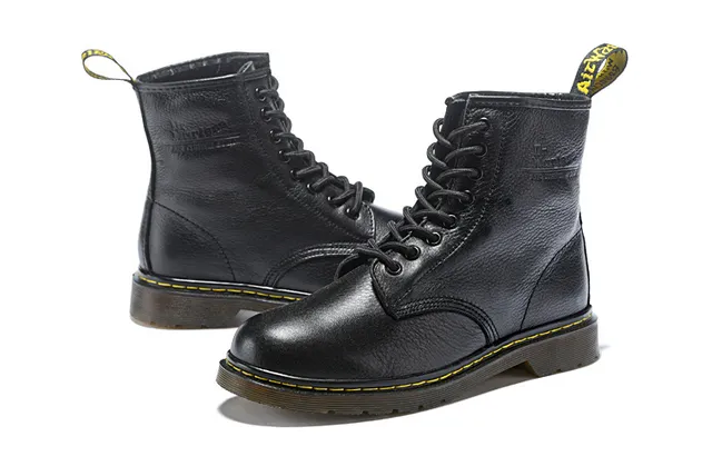 Dr. Martens 1460 Bottine Martin Cuir Granulé Marron 16