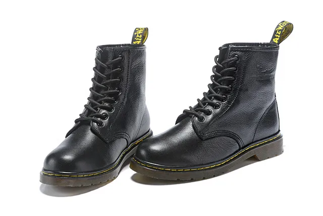 Dr. Martens 1460 Bottine Martin Cuir Granulé Marron 17