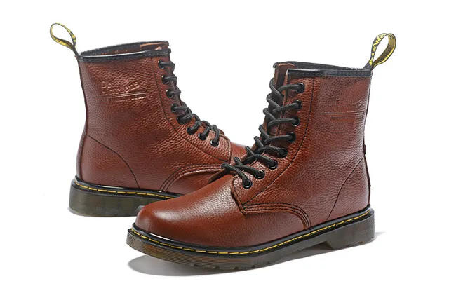 Dr. Martens 1460 Bottine Martin Cuir Granulé Marron 22