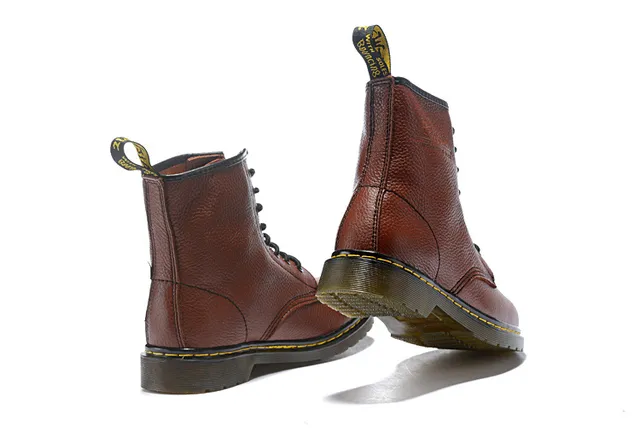 Dr. Martens 1460 Bottine Martin Cuir Granulé Marron 23