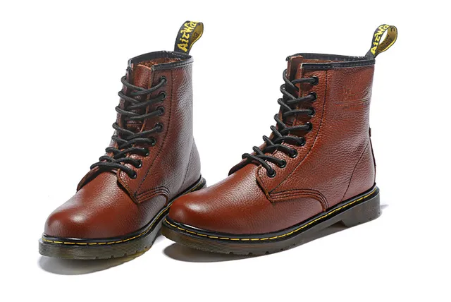 Dr. Martens 1460 Bottine Martin Cuir Granulé Marron 24