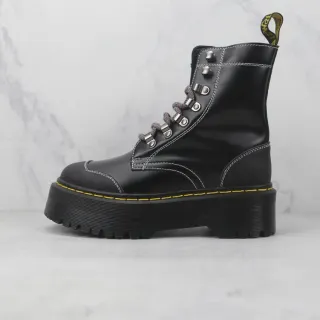 Dr. Martens Jadon Platform Black Leather Martin Boot