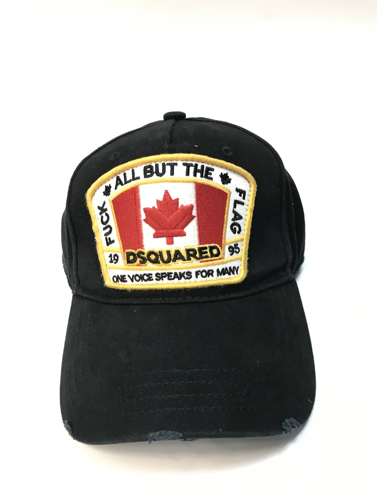 Dsquared2 旗帜以外 刺绣补丁 白色棒球帽 2