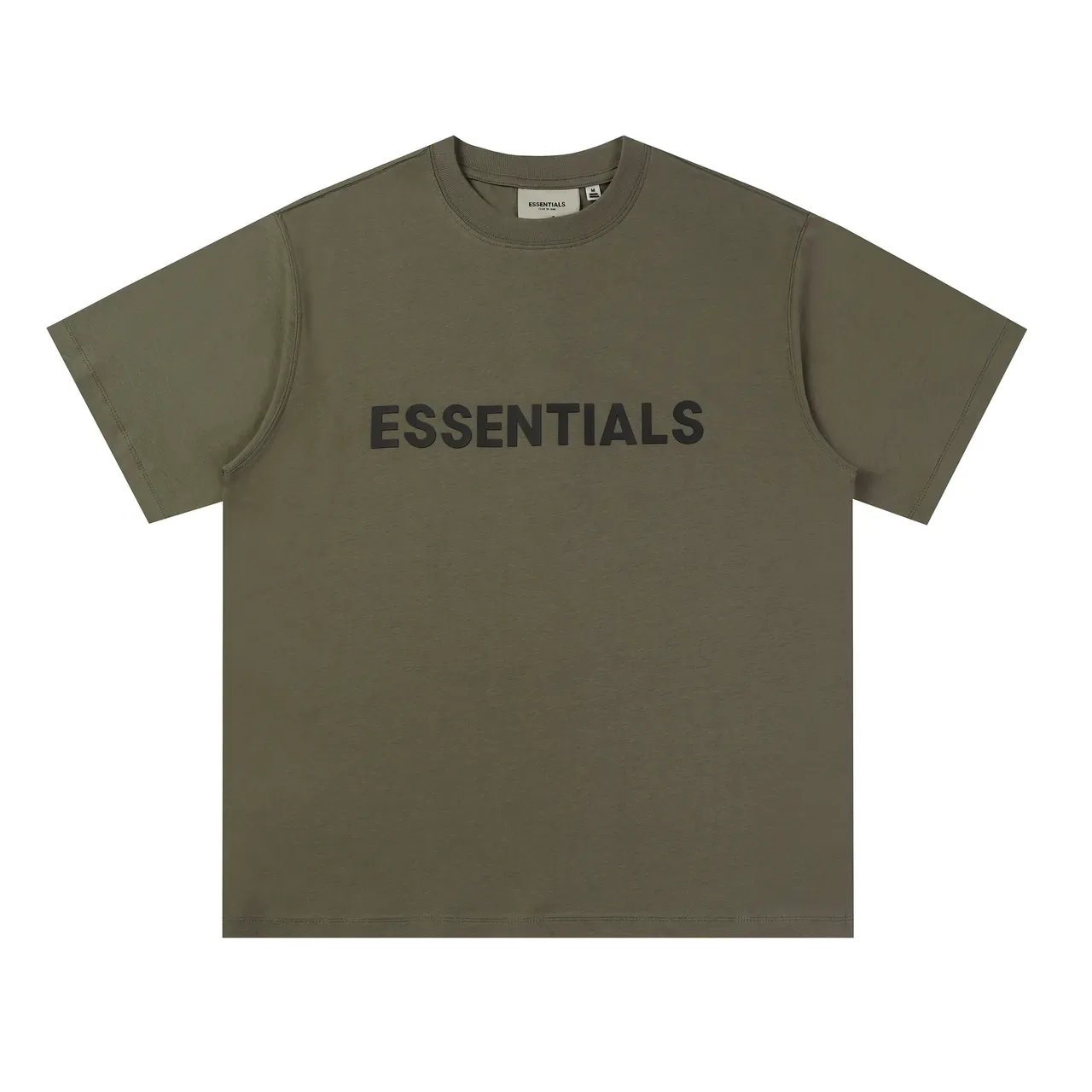 تيشيرت Fear of God Essentials بياقة دائرية وطباعة جرافيك 12